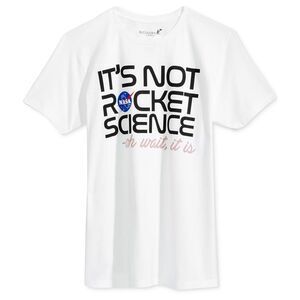 Buzz Aldrin Mens Its Not Rocket Graphic T-Shirt, NWT